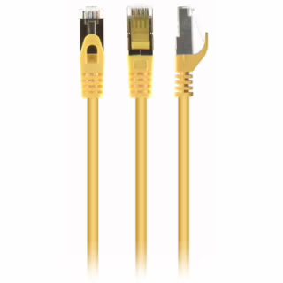 Патч-корд 1м S/FTP Cat 6A CU LSZH yellow Cablexpert (PP6A-LSZHCU-Y-1M)