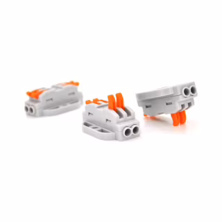 З'єднувач кабелю 2-line аналог WAGO K223-2P, 10шт/пак Voltronic (K223-2P/10)