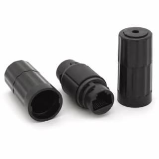 Сращиватель Voltronic 1+1 RJ45 UTP 5e 8P8C IP68, black (16628)