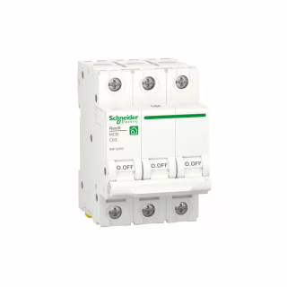 Автоматичний вимикач Schneider Electric RESI9 6kA 3P 63A C (R9F12363)