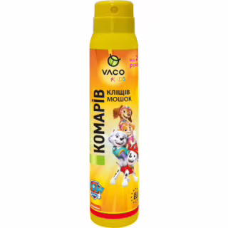 Аэрозоль от насекомых Vaco Paw Patrol От комаров, клещей и мошек для детей от 2 лет 100 мл (5901821953658)