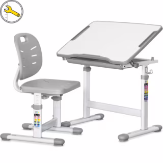 Парта зі стільцем Evo-kids Ergo Grey (Evo-05 Ergo G)