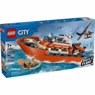 Конструктор LEGO City Спасательный катер и вертолет береговой охраны (60504)