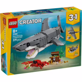 Конструктор LEGO Creator Лютая акула со сундуком сокровищ (31381)