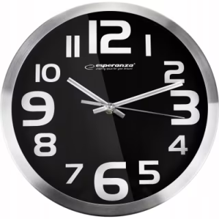 Настенные часы Esperanza Wall Clock Zurich Black 25 см (EHC013K)