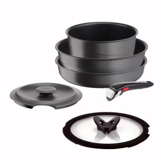 Набор посуды Tefal Ingenio Inspiration, 6 предметів, чорний (L867S604)