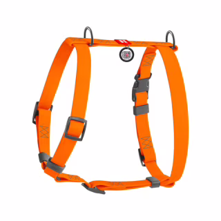 Шлея для собак WAUDOG Waterproof анатомічна Н-подібна S помаранчева (32944)