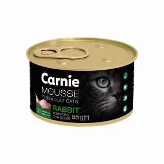 Паштет для кошек Carnie с кроликом, семенами чиа, томатами и желе 85 г (4820255195537)