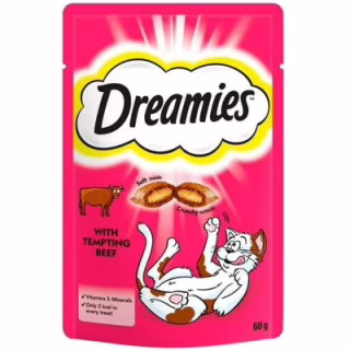 Лакомство для котов Dreamies с говядиной 60 г (4008429037948)