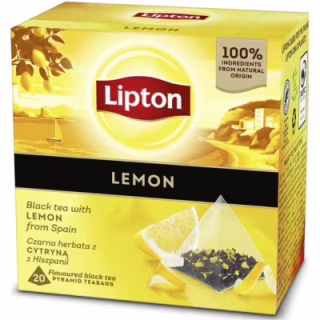 Чай Lipton черный "Lemon" 20 пакетиков (5063270110911)