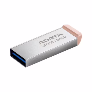 USB флеш накопичувач ADATA 64GB UR 350 Silver/Beige USB 3.2 (UR350-64G-RSR/BG)