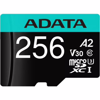 Карта пам'яті ADATA 256GB microSD class 10 UHS-I U3 V30 A2 Premier Pro SD 6.0 (AUSDX256GUI3V30SA2-RA1)