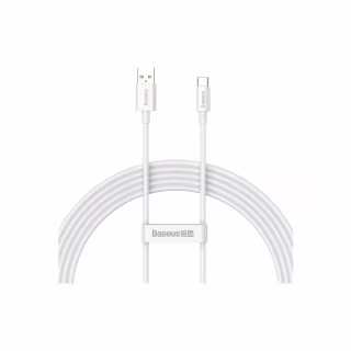 Дата кабель USB 2.0 AM to USB-C 1.5m Superior Fast Charging 100W moon white Baseus (P10320102214-02)