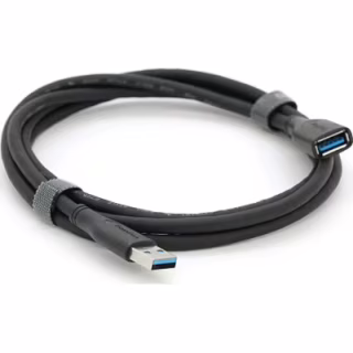 Дата кабель USB 3.0 AM/AF 1.5m black VEGGIEG (YT-3.0AM\AF-1.5BL)