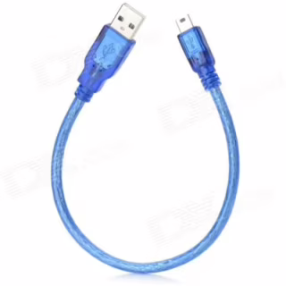 Дата кабель USB 2.0 AM to Mini 5P 0.3m blue Ritar (YT-C/AM-0.3MnBl/10336)