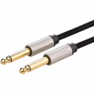 Кабель мультимедійний 6.35mm M to 6.35mm M 2.0m AV128 gray Ugreen (10638)