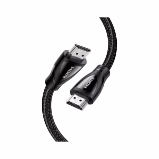 Кабель мультимедійний HDMI M to HDMI M 5.0m braided HD140 black Ugreen (80405)