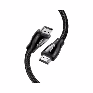 Кабель мультимедийный HDMI M to HDMI M 5.0m braided HD140 black Ugreen (80405)