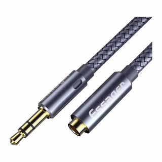 Кабель мультимедійний 3.5mm F to 3.5mm M 1.0m Essager (EYPY35-MY0G)