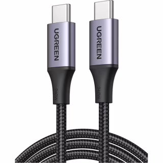 Дата кабель USB-C to USB-C 2.0m 240W space gray Ugreen (90440)