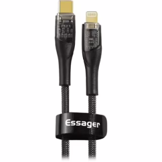 Дата кабель USB-C to Lightning 1.0m 3A black Essager (EXCTL-XJ01-P)