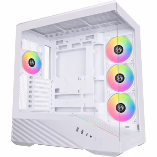 Корпус для ПК Lian Li V100R case with pre-installed four 120mm RGB PWM fan, White (G99.V100RW.01)