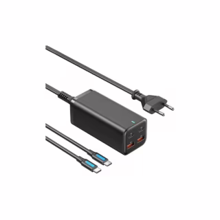 Зарядное устройство Vention 4xUSB 100W (2xUSB-C+2xUSB-A) PD3.0/QC 3.0/GaN Black (FBSBG-EU)