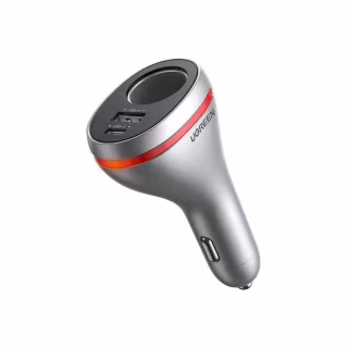 Зарядний пристрій Ugreen USBC PD20W + USB QC3.0 silver (60712)