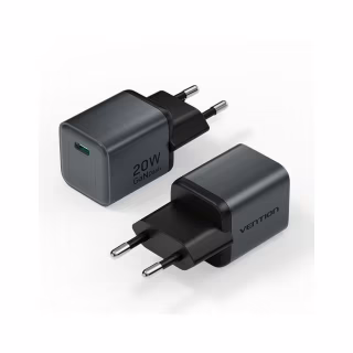Зарядное устройство Vention USB-C PD20W GaN gray (FEVH0-EU)