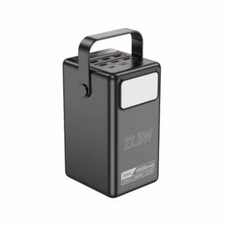 Батарея універсальна HOCO 100000mAh Endure 22.5W PD, QC, LED Lamp, Black (DB03 / 714721)