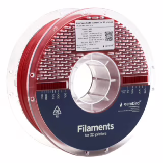 Пластик для 3D-принтера Gembird ABS High Speed, 1.75 мм, 1kg, red (3DP-ABS1.75HY-01-R)
