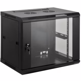 Шкаф настенный Kingda 18U 19" 600x600 RAL9004 (KD-007-6618)