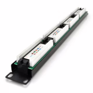 Патч-панель 19" 24xRJ-45 UTP cat. 5е, 1U PiPo (PP245191U)