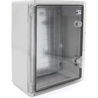 Шафа настінна ADAL PANO 400х300х170, з прозор. двецятами, IP65, Бокс ударостійкий, ABS пластик (144899 / 111517)