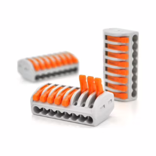 З'єднувач кабелю 8-pin аналог WAGO K222-418, 10штпак Voltronic (K222-418/10)