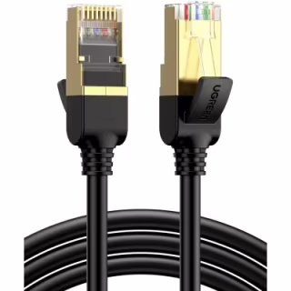Патч-корд 3м, F/FTP cat 7 RJ-45 black Ugreen (U_11270)