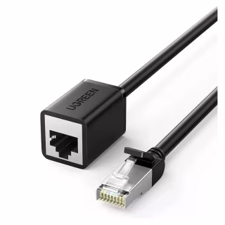 Патч-корд 0.5м F/UTP cat 6 RJ-45 extension black Ugreen (U_11278)