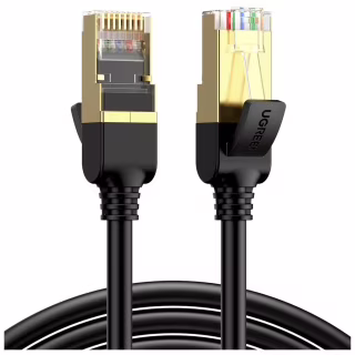 Патч-корд 15м, F/FTP cat 7 RJ-45 black Ugreen (U_11274)