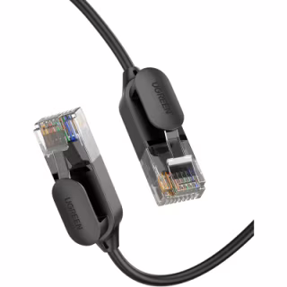 Патч-корд 1м, UTP cat 6 RJ-45 COPPER black Ugreen (U_70332)
