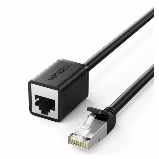 Патч-корд 2м, F/UTP cat 6 RJ-45 extension black Ugreen (U_11281)