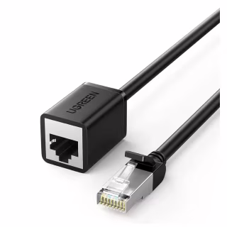 Патч-корд 1м, F/UTP cat 6 RJ-45 extension black Ugreen (U_11279)
