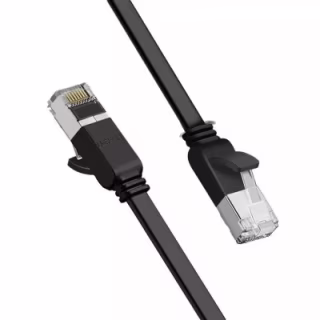 Патч-корд 1м, U/UTP cat 6 RJ-45 COPPER black Ugreen (U_50184)