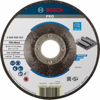 Круг зачистний Bosch по металу 125х22, 2мм (2.608.600.223)