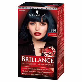 Фарба для волосся Brillance 891-Синьо-чорний 142.5 мл (4015000509848)