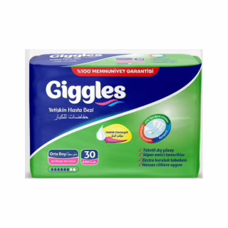 Подгузники для взрослых Giggles Medium 85-125 см 30 шт (8680131201105)