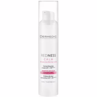 Крем для лица Dermedic Redness Calm Correcting Day Cream UV+IR SPF 20 Корректирующий Дневной 40 мл (5901643176549)