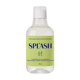 Ополіскувач для порожнини рота Splash Mint And Lemongrass Зі смаком м'яти та лемонграсу 300 мл (4820266832247)