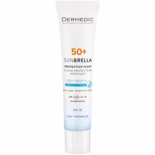 Засіб від засмаги Dermedic Sunbrella SPF 50+ PPD 30 Матувальний сонцезахисний флюїд 40 мл (5901643178109)