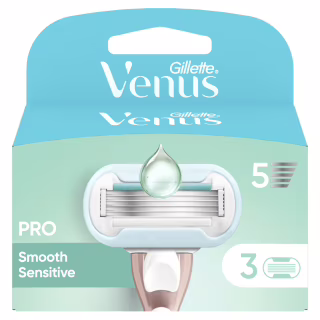 Змінні касети Gillette Venus Pro Smooth Sensitive 3 шт. (8700216968928)