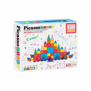 Конструктор Picasso магнитный Tiles Mini Diamond Series Set 100 деталей (817338022327)